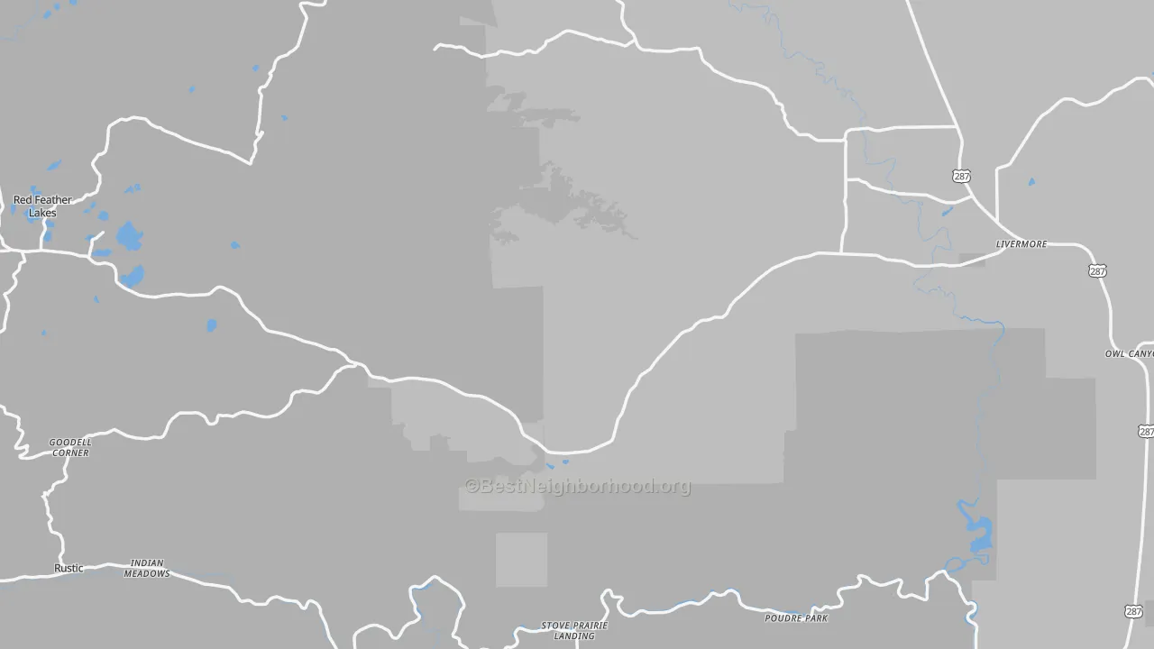 Transit Grade map of Livermore, CO