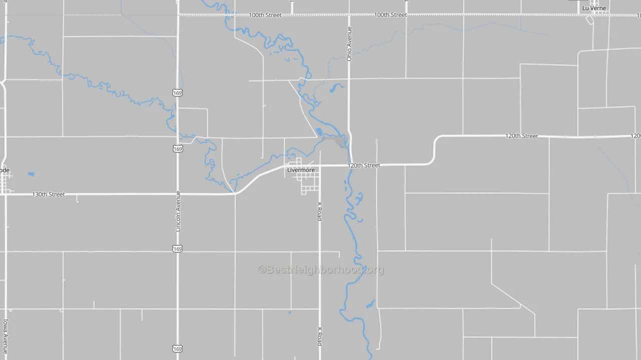 Transit Grade map of Livermore, IA