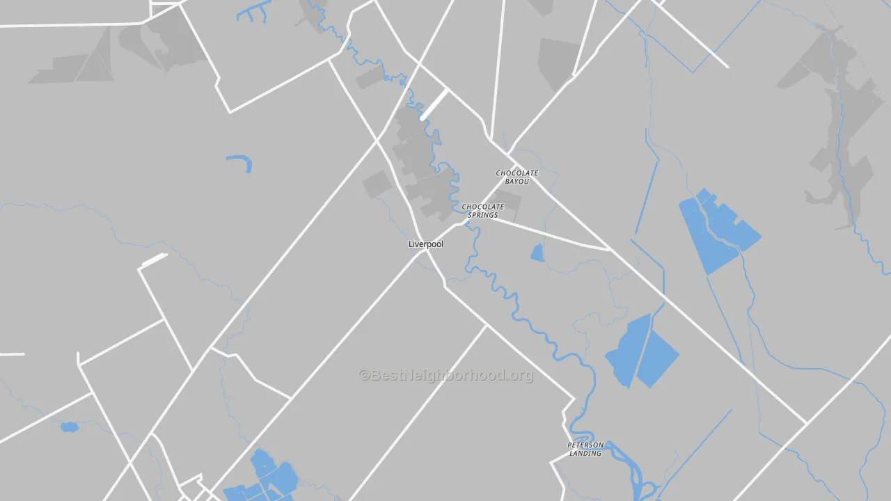 Transit Grade map of Liverpool, TX