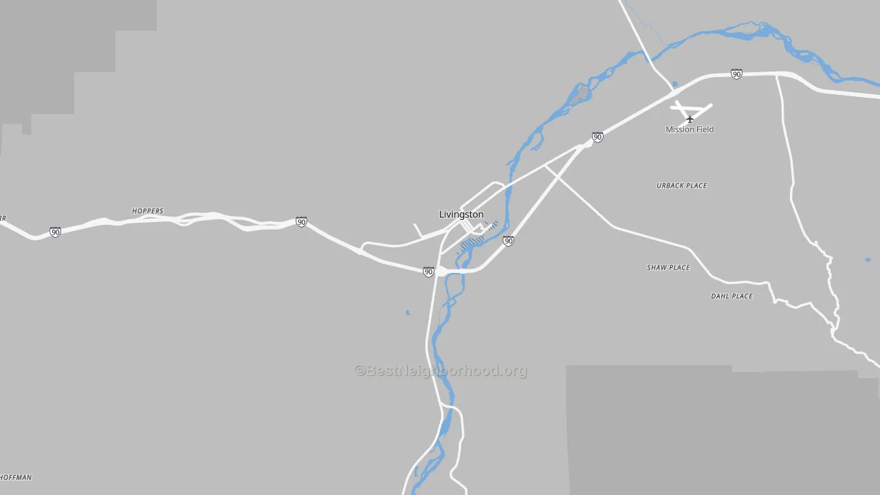 Transit Grade map of Livingston, MT