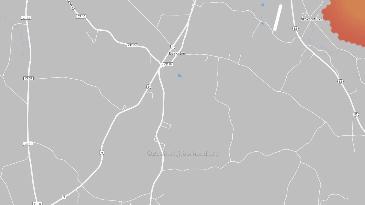 Transit Grade map of Livingston, NY