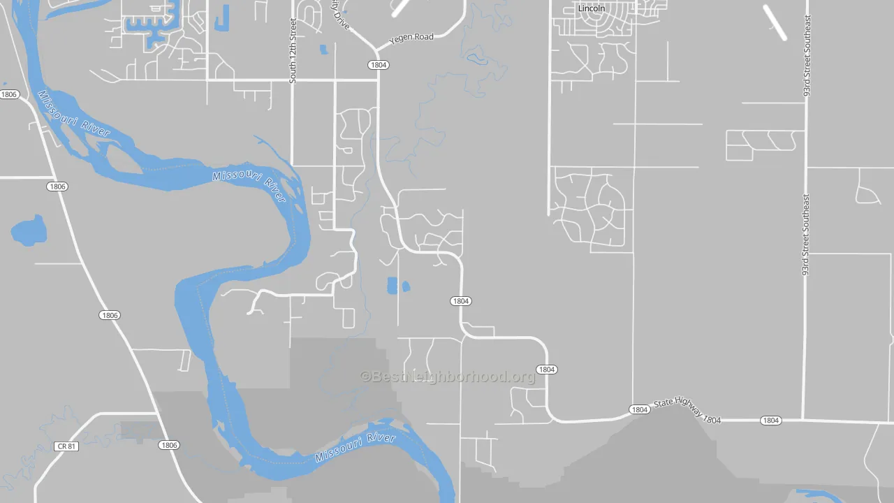 Transit Grade map of Livona, ND