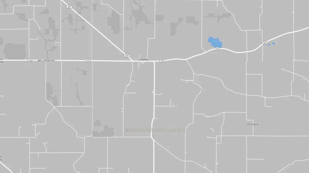 Transit Grade map of Livonia, IN