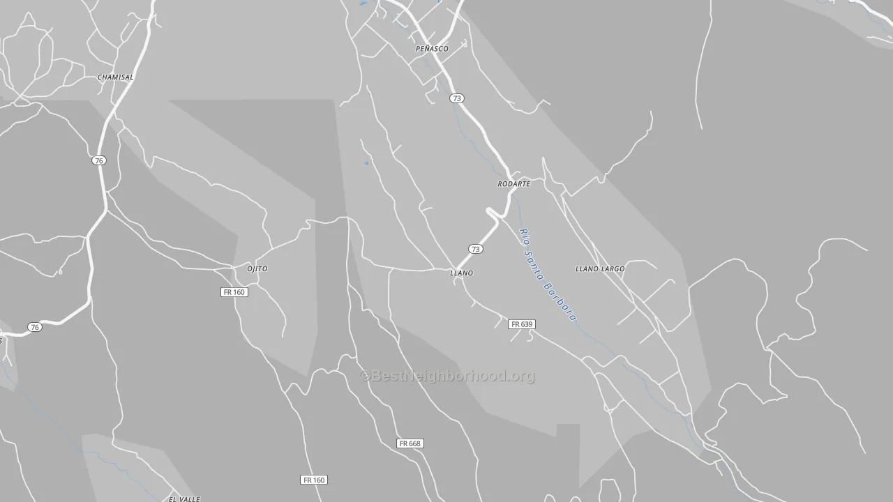 Transit Grade map of Llano, NM