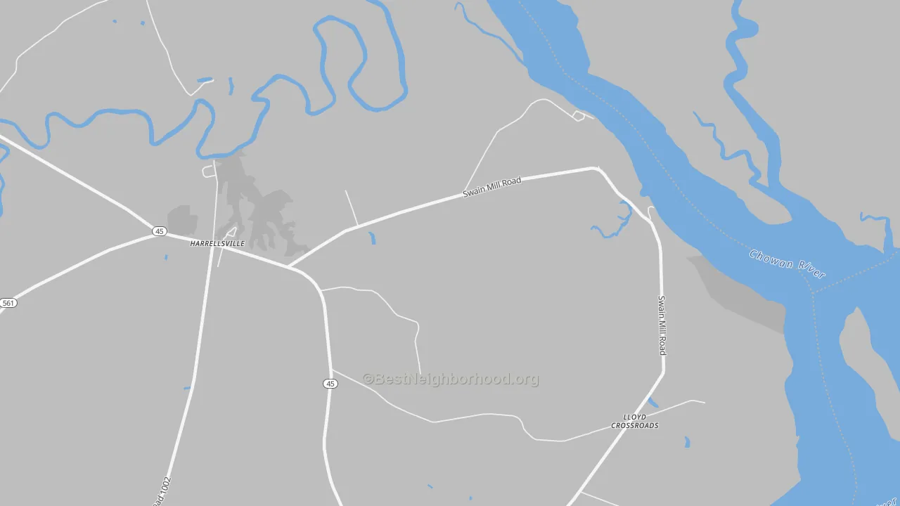 Transit Grade map of Lloyd Crossroads, NC