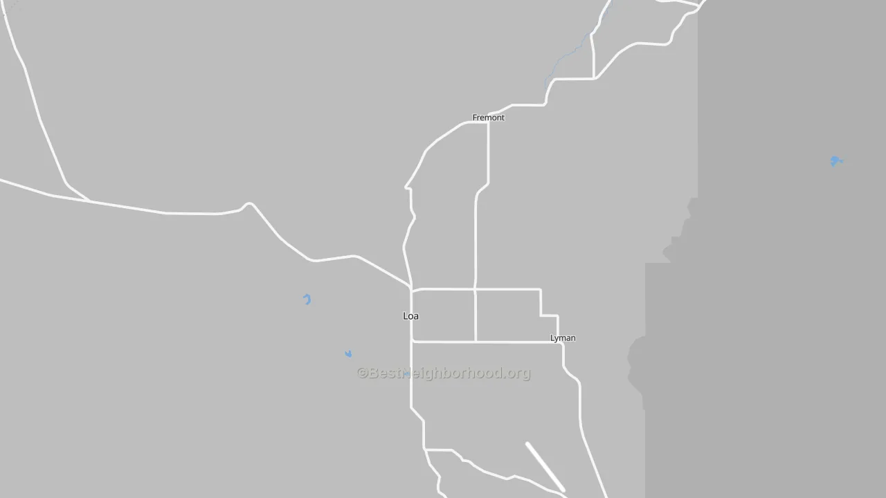 Transit Grade map of Loa, UT