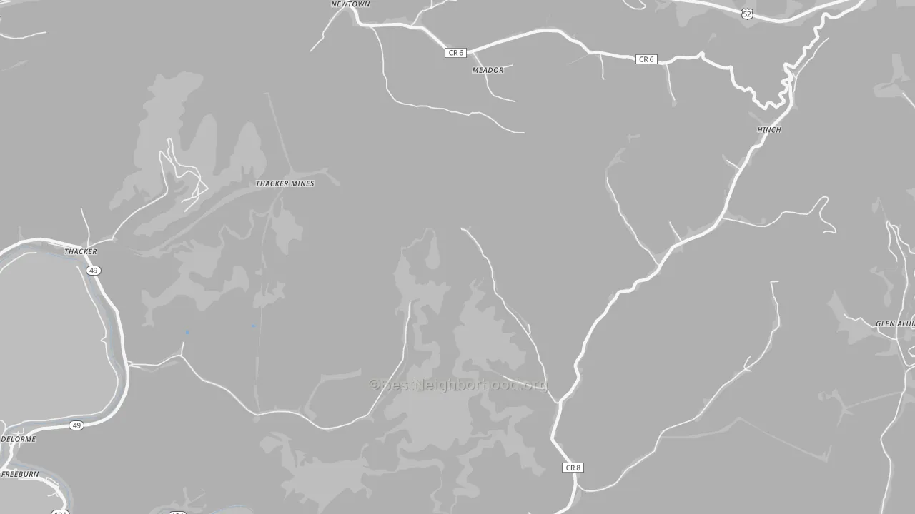 Transit Grade map of Lobata, WV