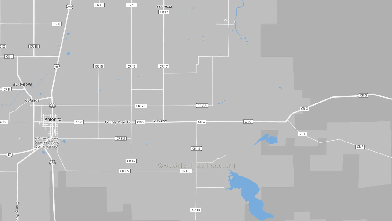 Transit Grade map of Lobatos, CO