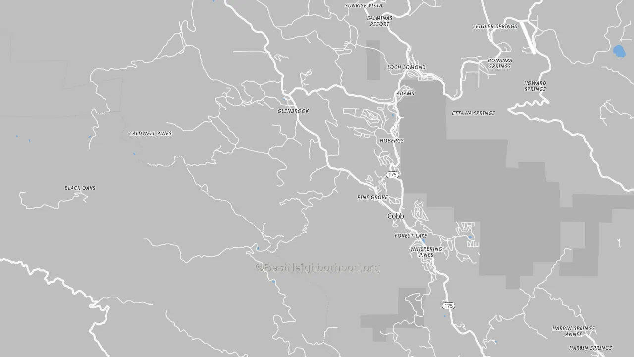 Transit Grade map of Loch Lomond, CA