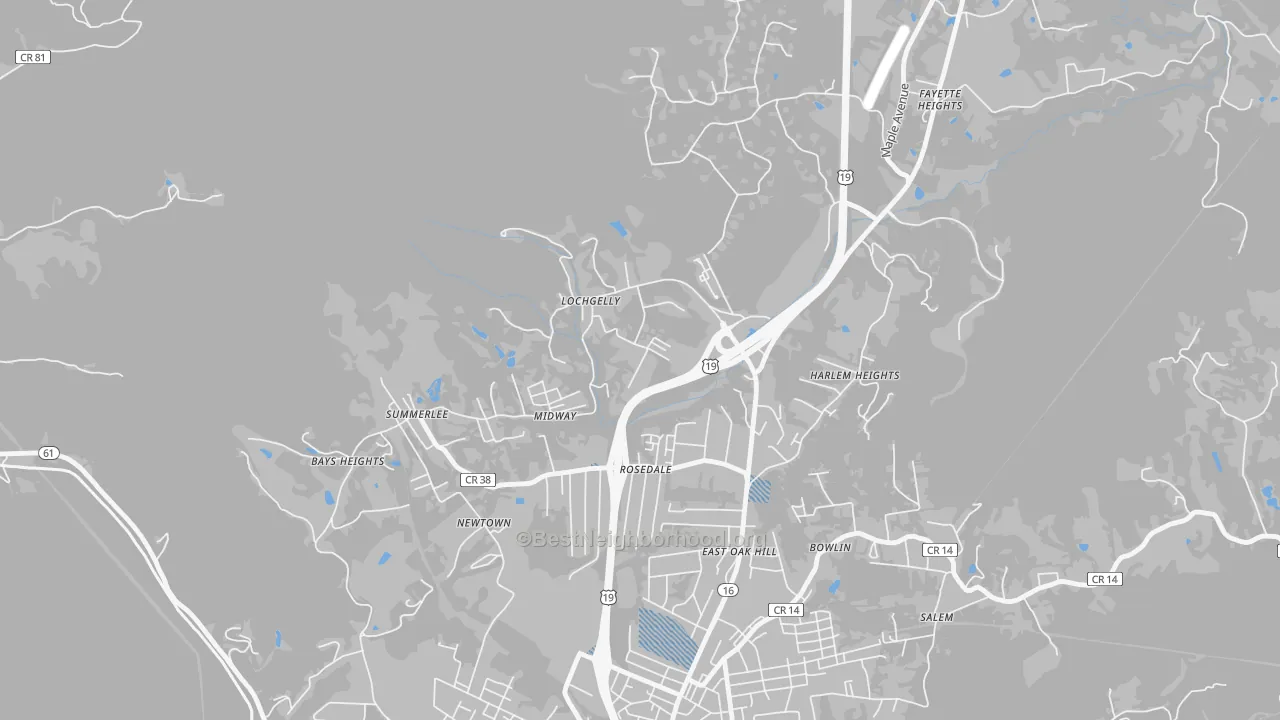 Transit Grade map of Lochgelly, WV