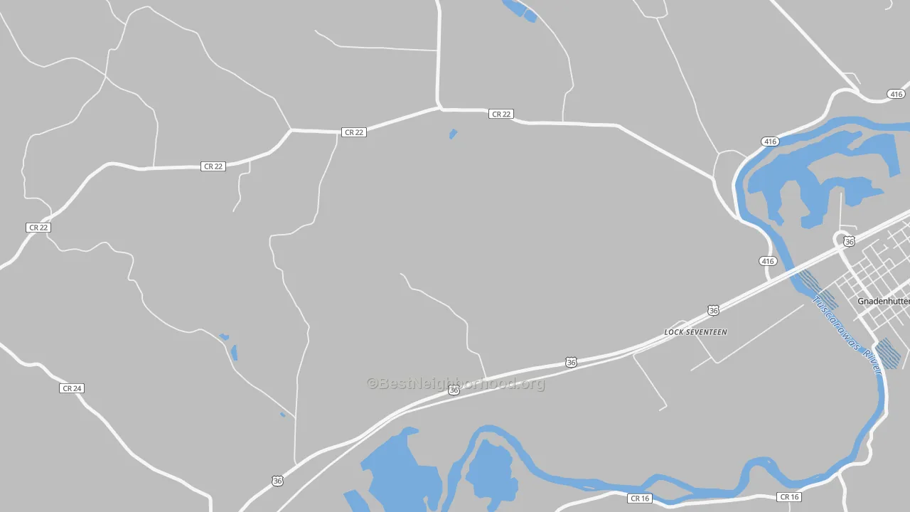 Transit Grade map of Lock Seventeen, OH