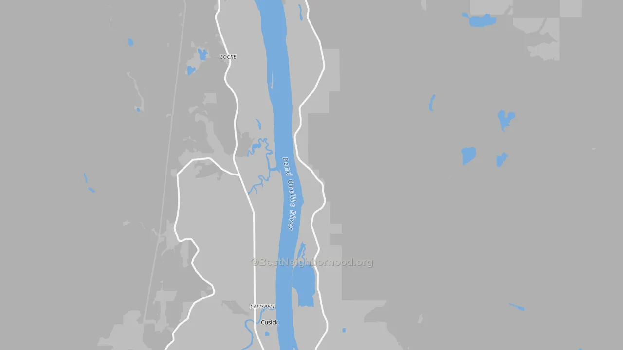 Transit Grade map of Locke, WA