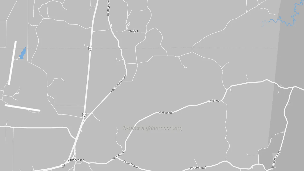 Transit Grade map of Lockhart, MS