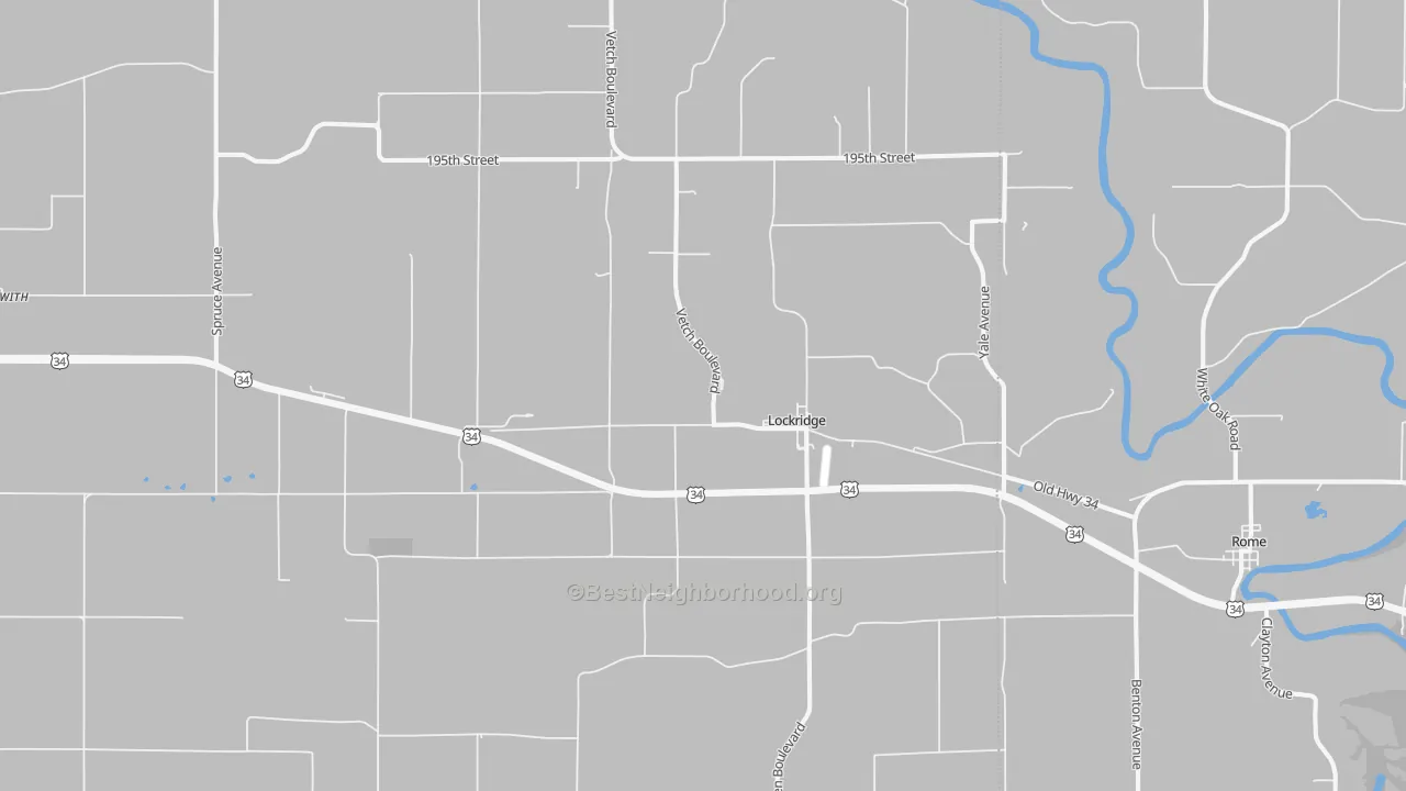 Transit Grade map of Lockridge, IA