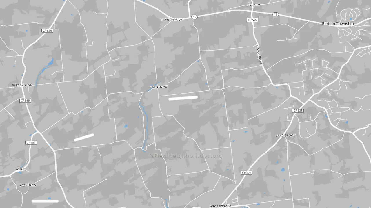 Transit Grade map of Locktown, NJ