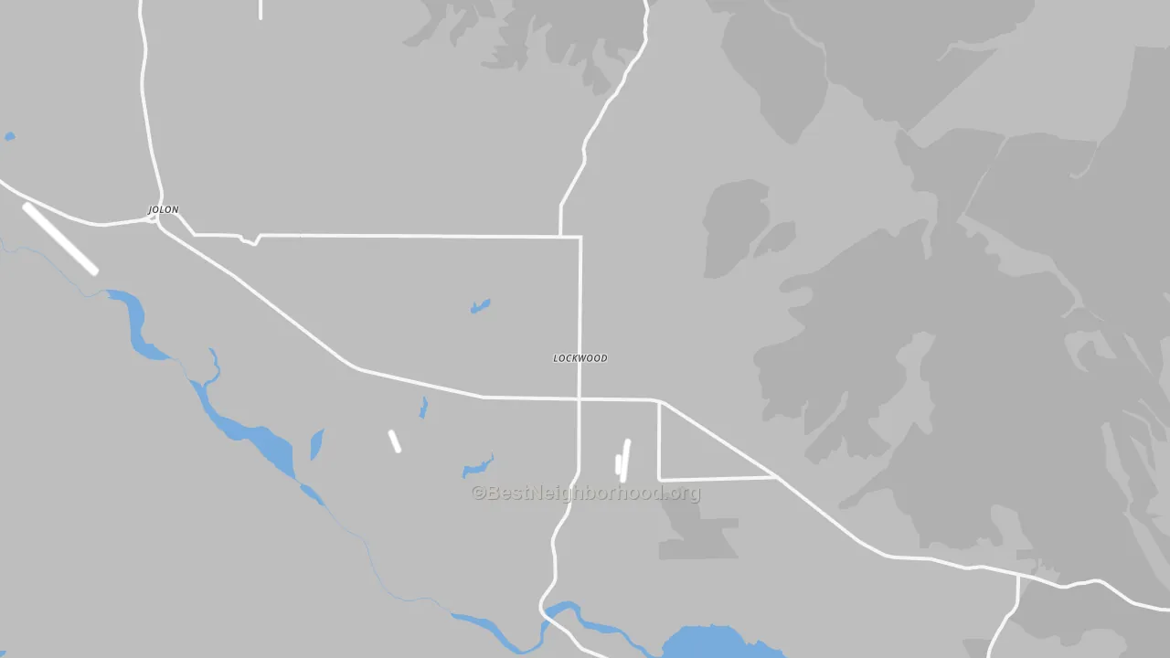 Transit Grade map of Lockwood, CA