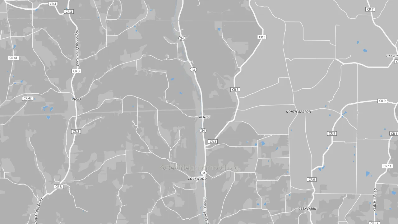 Transit Grade map of Lockwood, NY