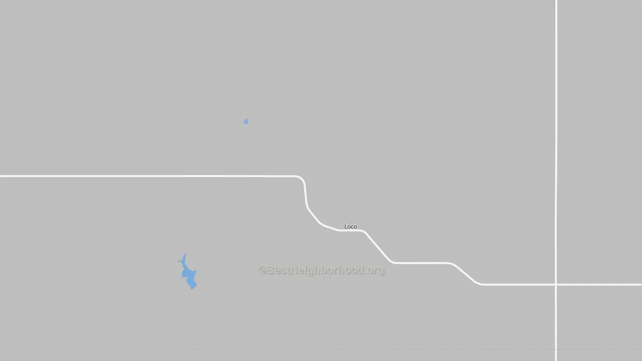 Transit Grade map of Loco, OK