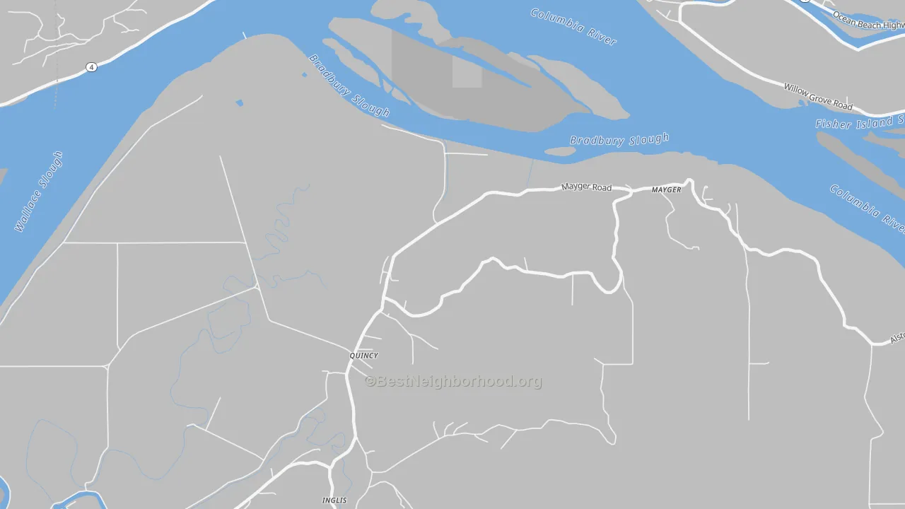 Transit Grade map of Locoda, OR