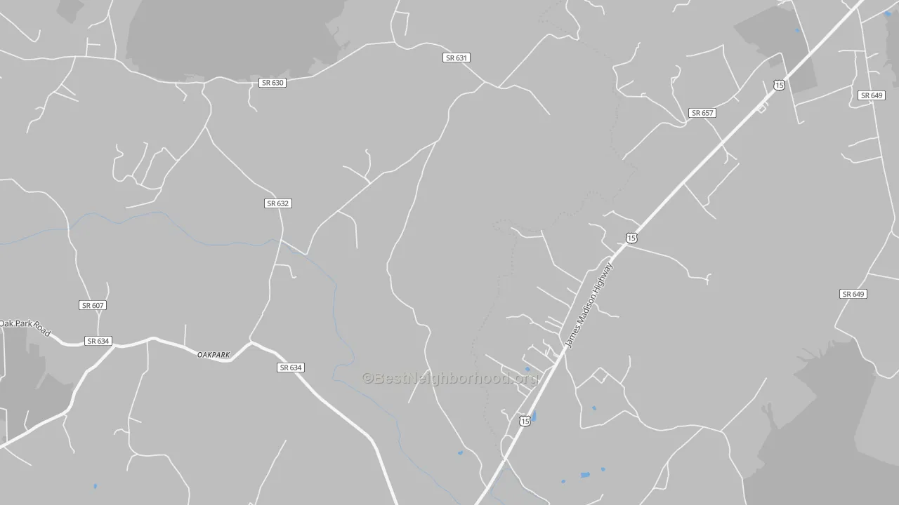 Transit Grade map of Locust Dale, VA