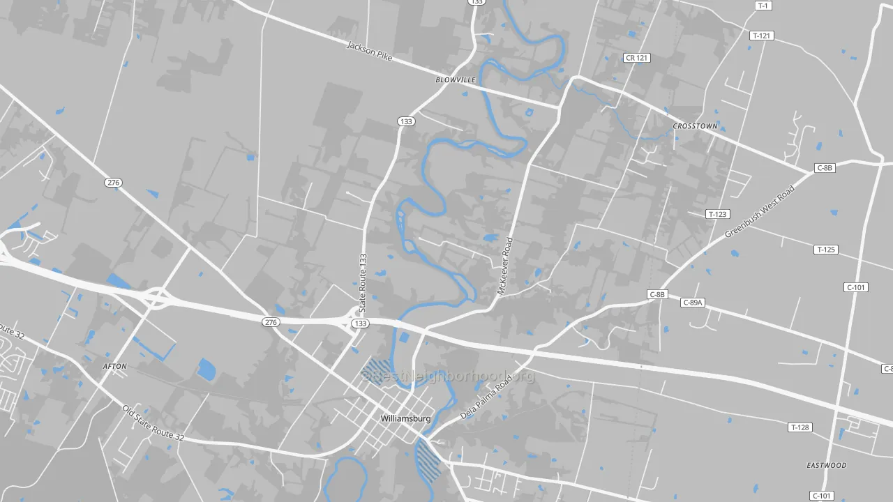 Transit Grade map of Locust Ridge, OH