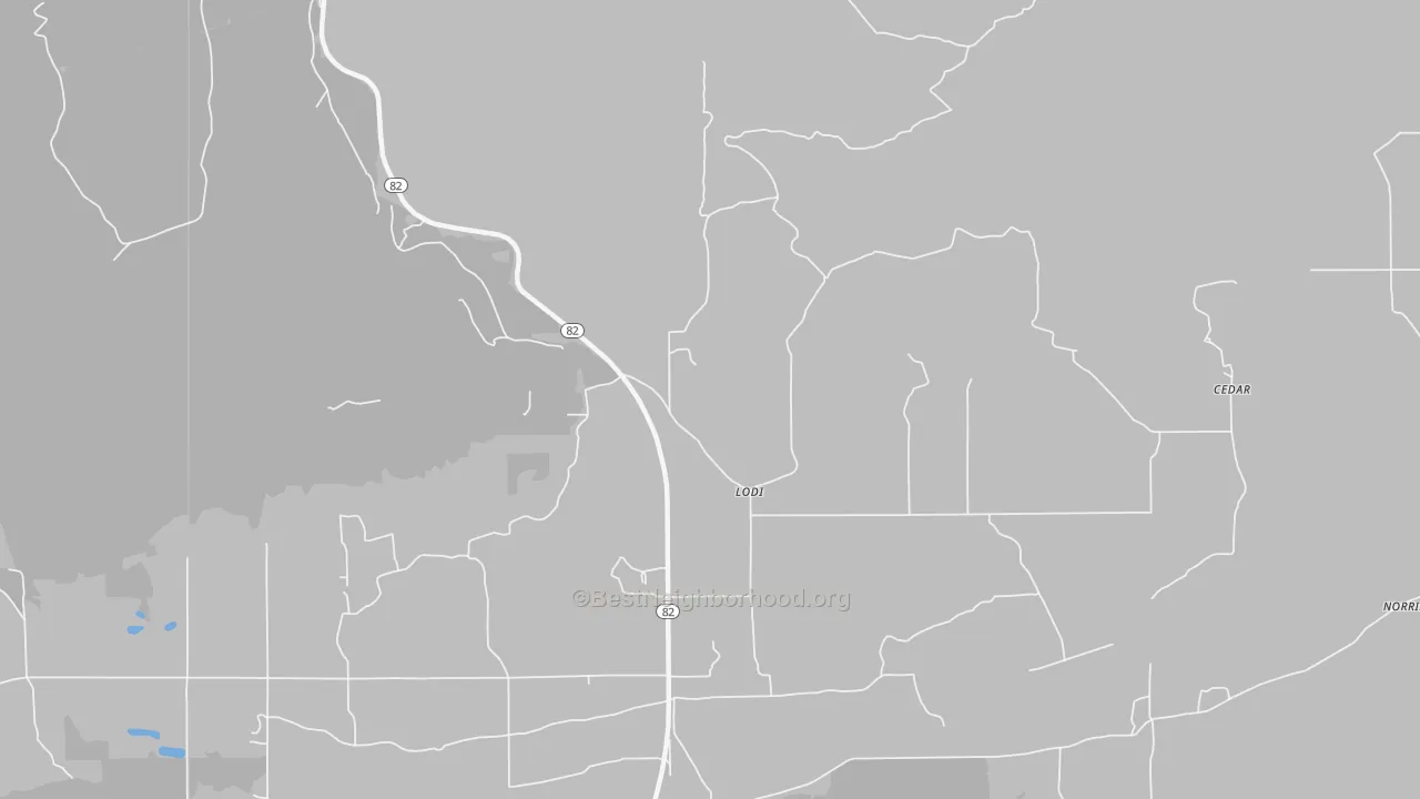 Transit Grade map of Lodi, OK