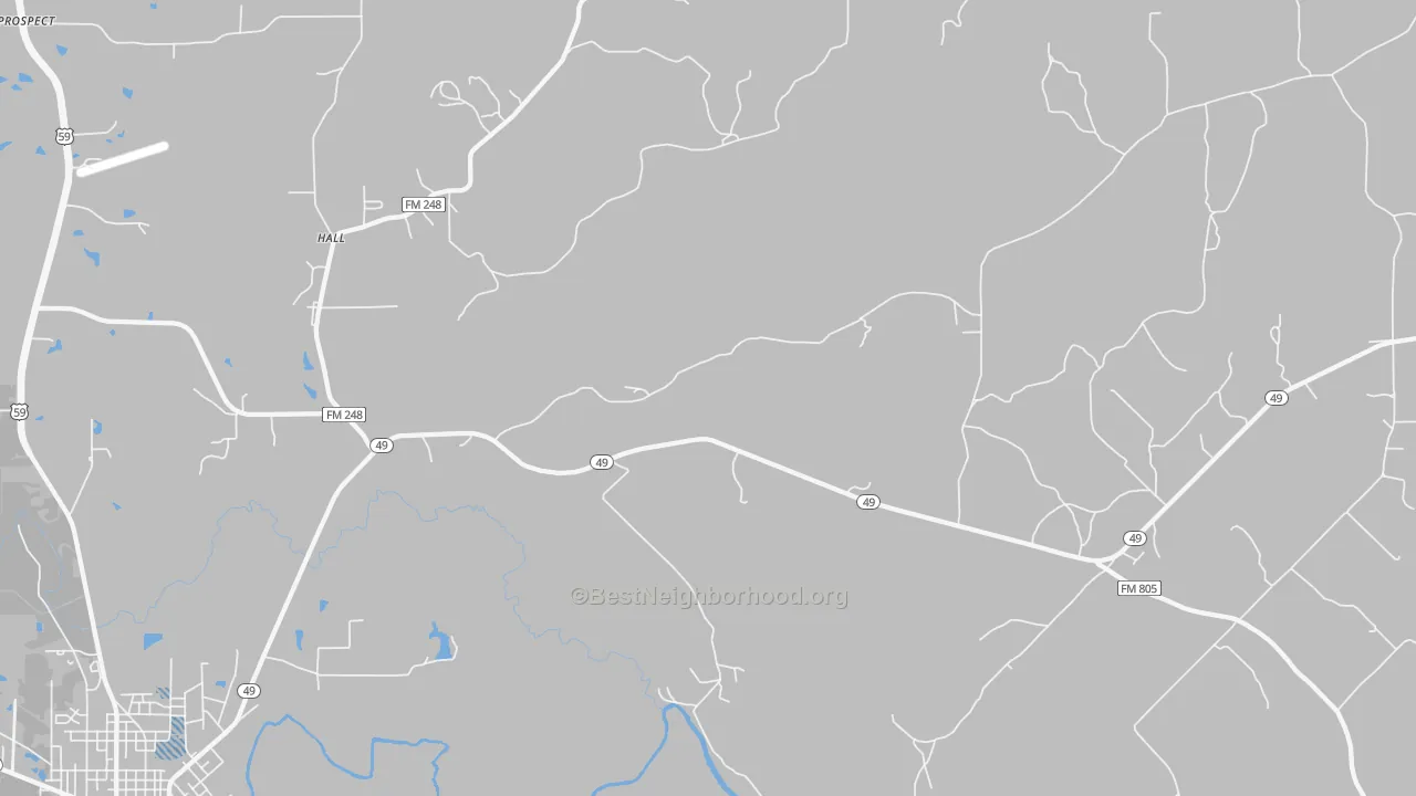 Transit Grade map of Lodi, TX