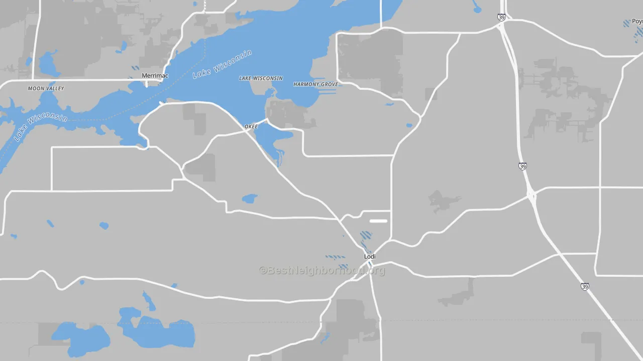 Transit Grade map of Lodi, WI