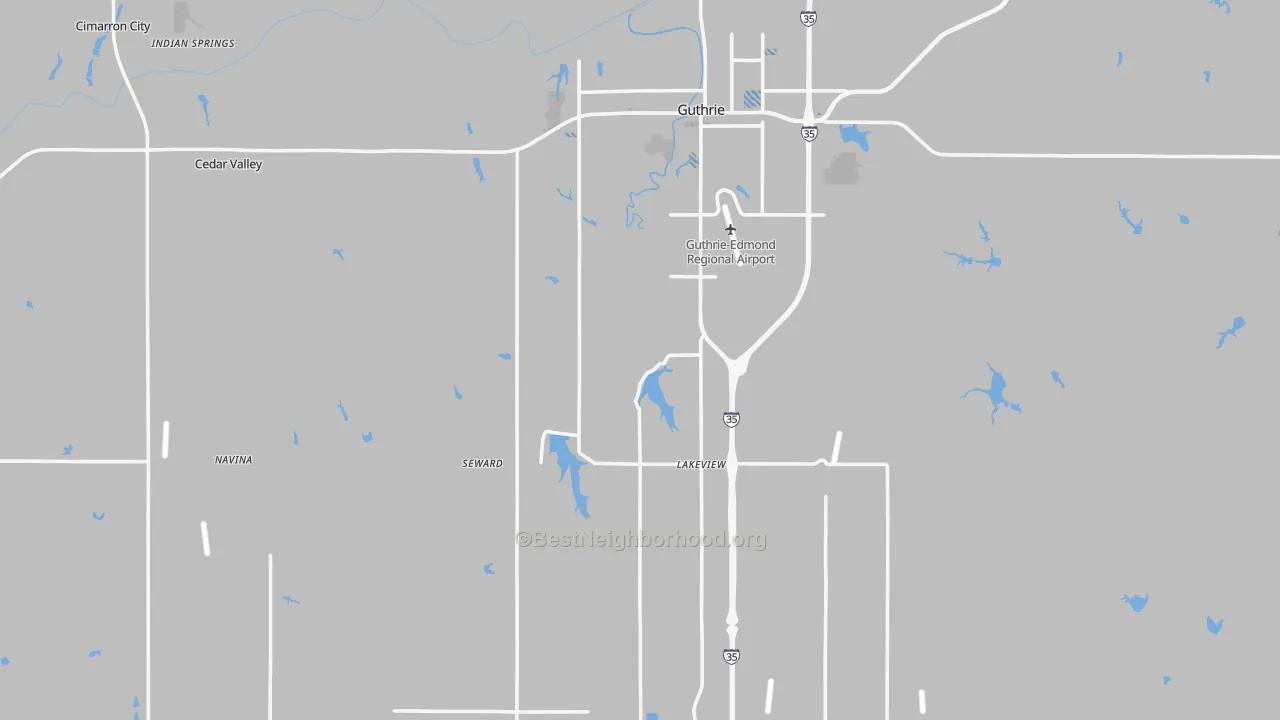 Transit Grade map of Logan County, OK