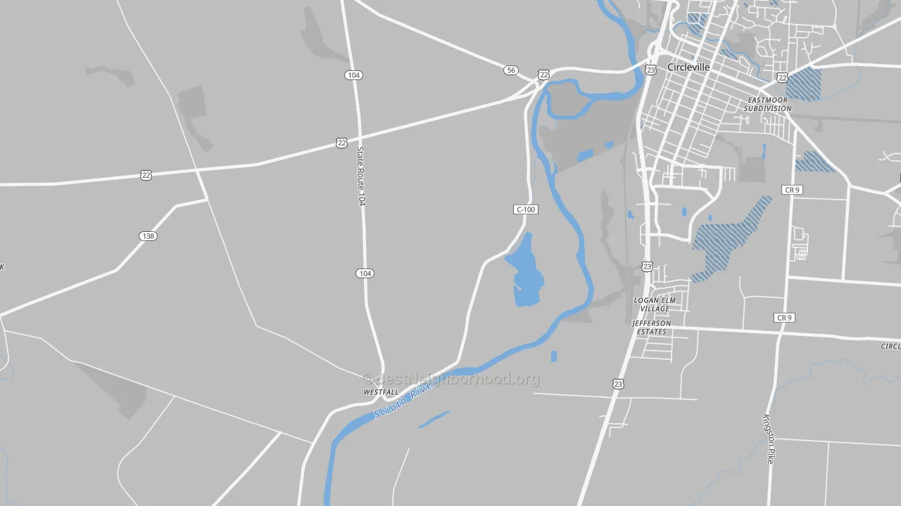 Transit Grade map of Logan Elm Village, OH