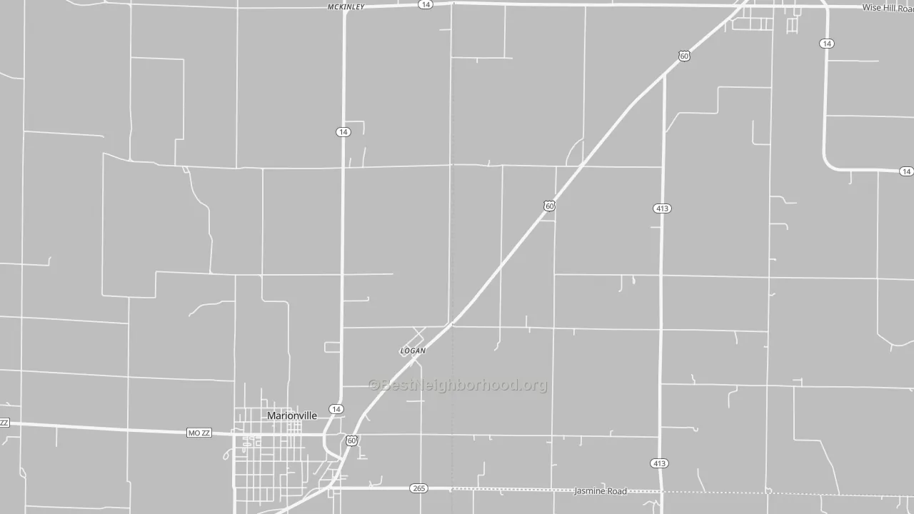 Transit Grade map of Logan, MO