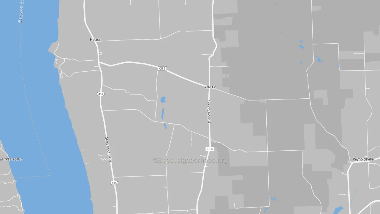 Transit Grade map of Logan, NY