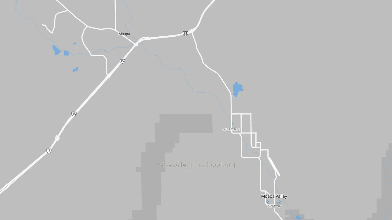 Transit Grade map of Logandale, NV