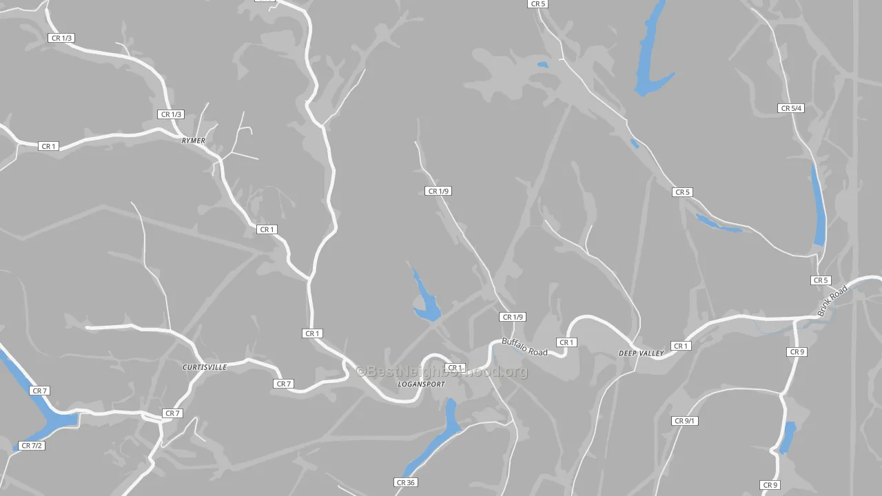Transit Grade map of Logansport, WV