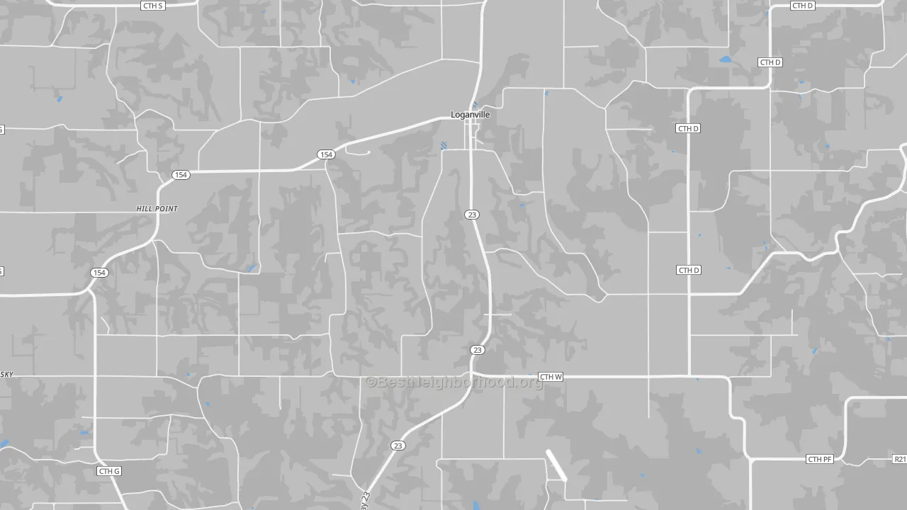 Transit Grade map of Loganville, WI