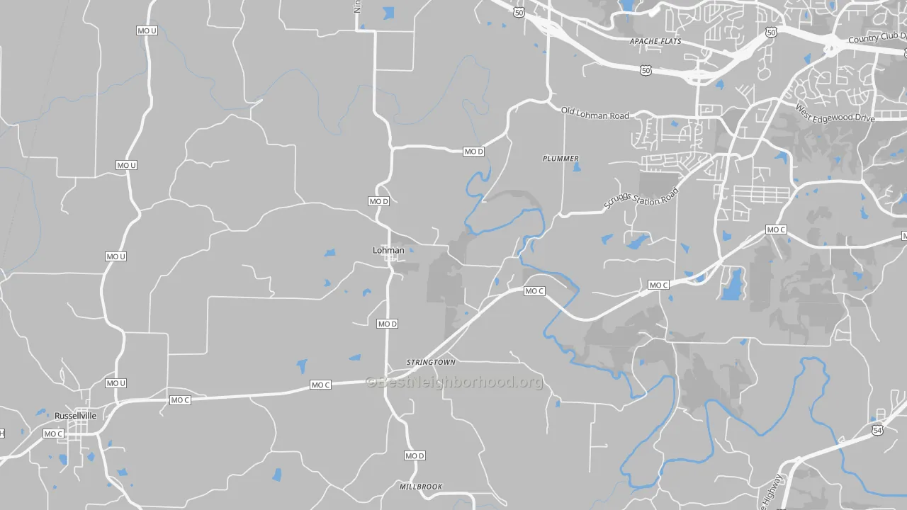Transit Grade map of Lohman, MO