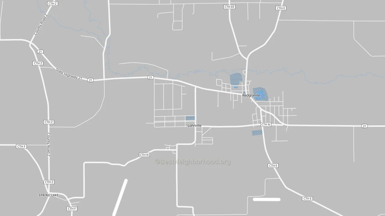 Transit Grade map of Lohrville, WI