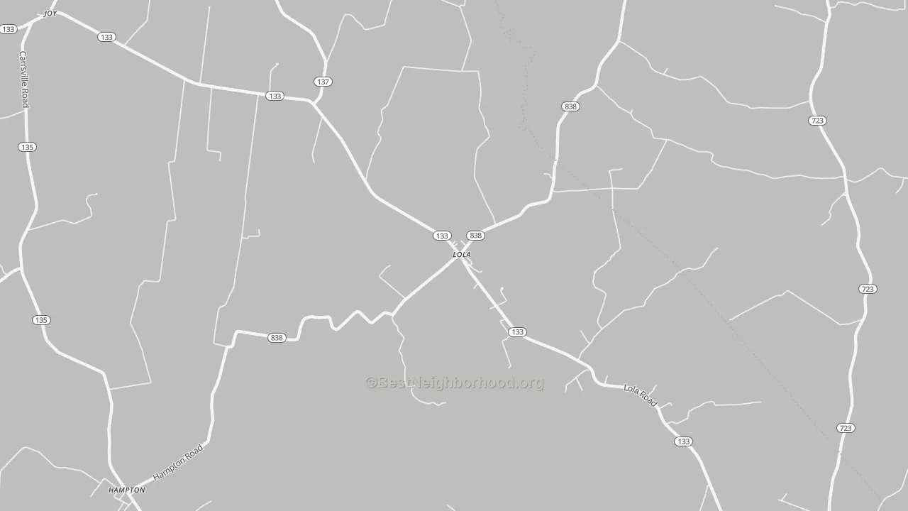 Transit Grade map of Lola, KY