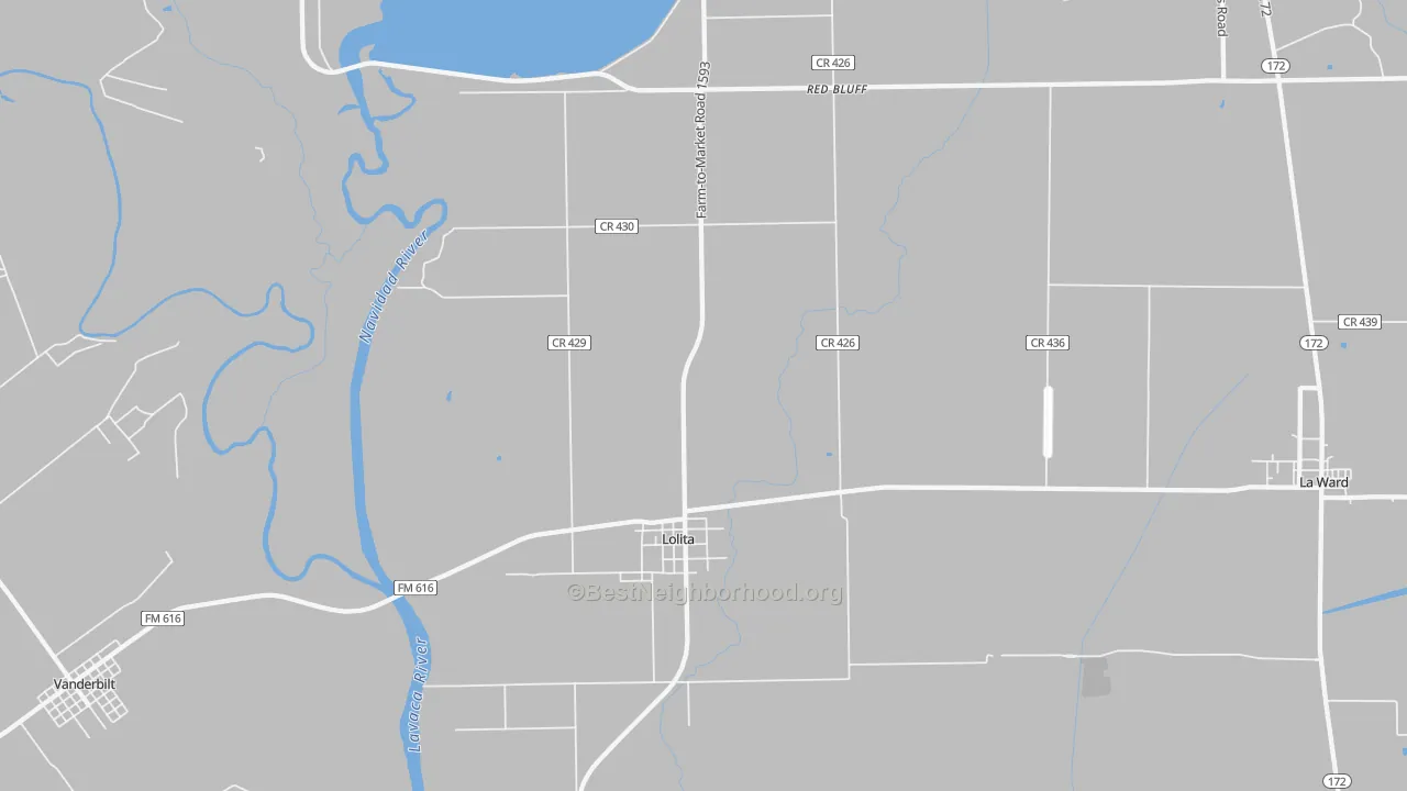 Transit Grade map of Lolita, TX