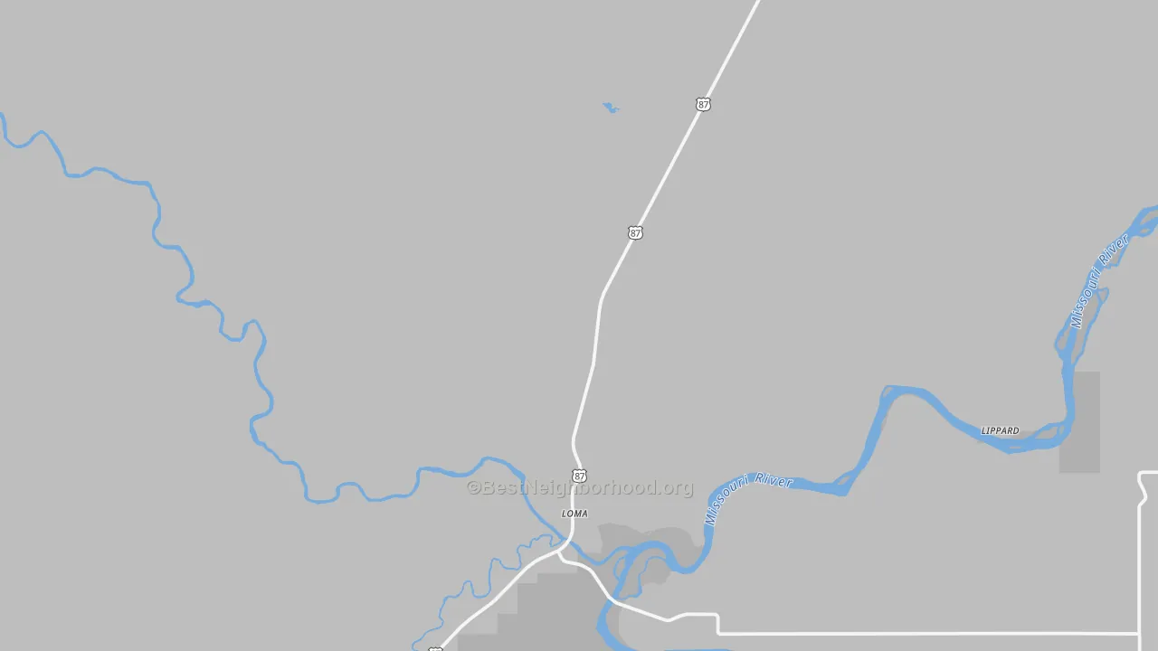 Transit Grade map of Loma, MT