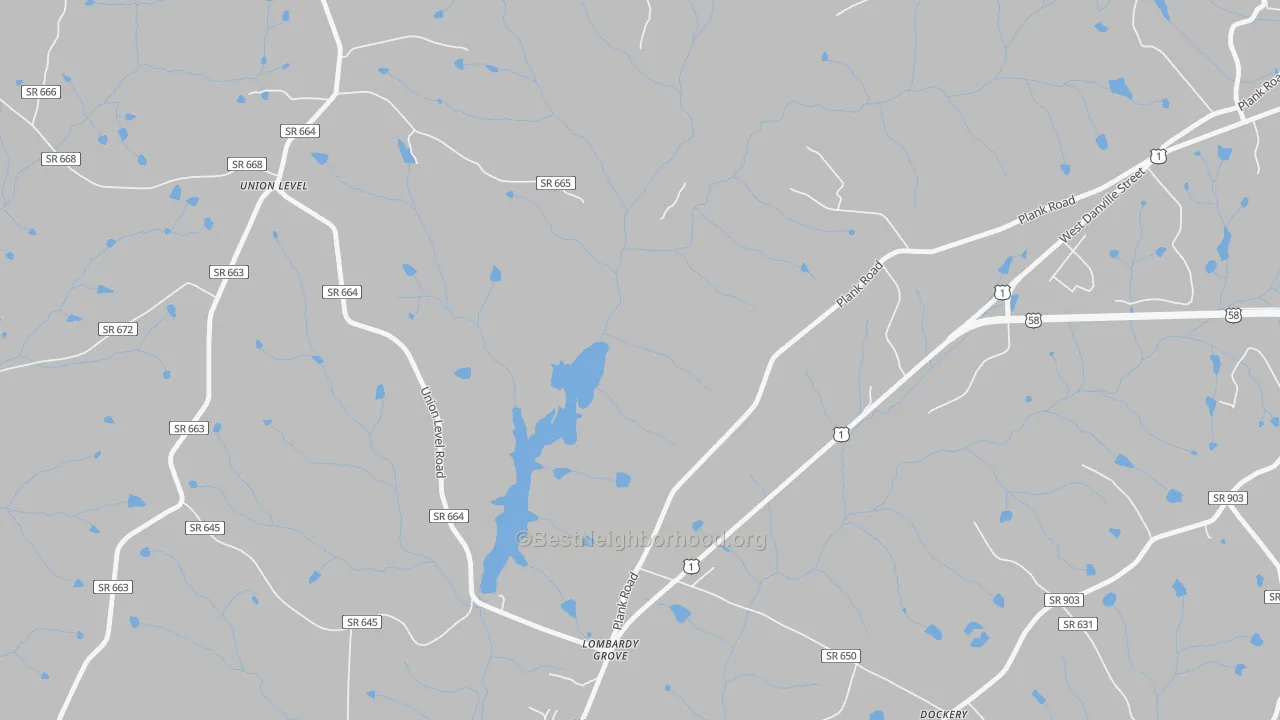 Transit Grade map of Lombardy Grove, VA