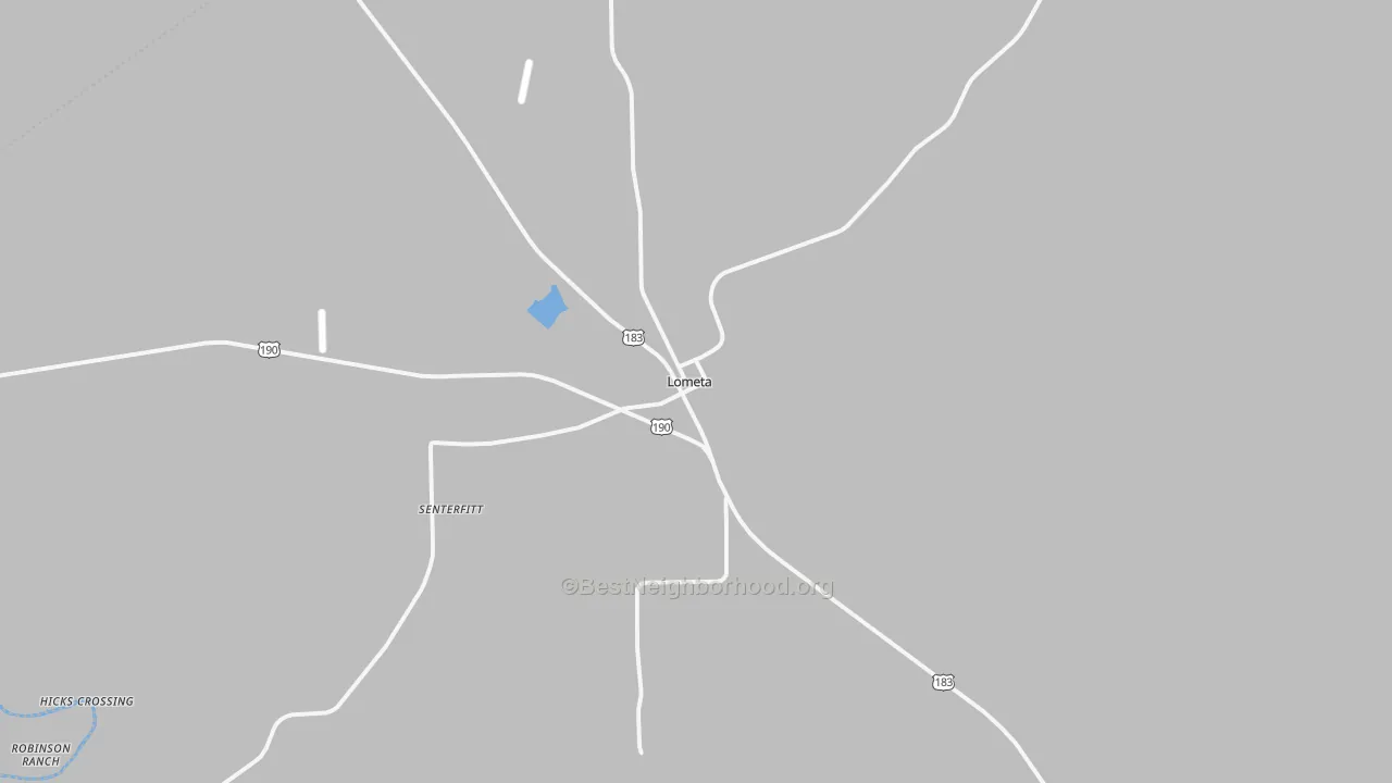 Transit Grade map of Lometa, TX