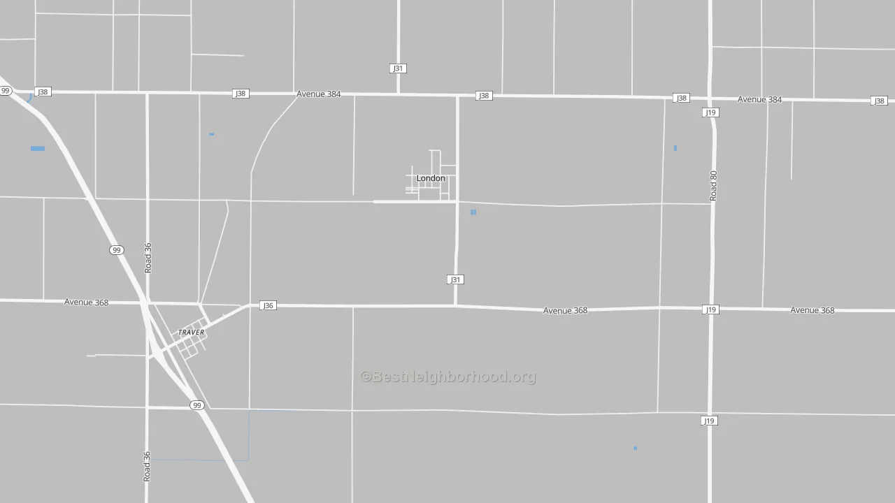 Transit Grade map of London, CA