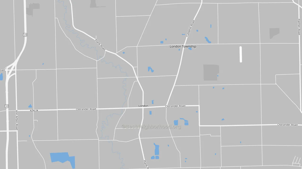 Transit Grade map of London, MI