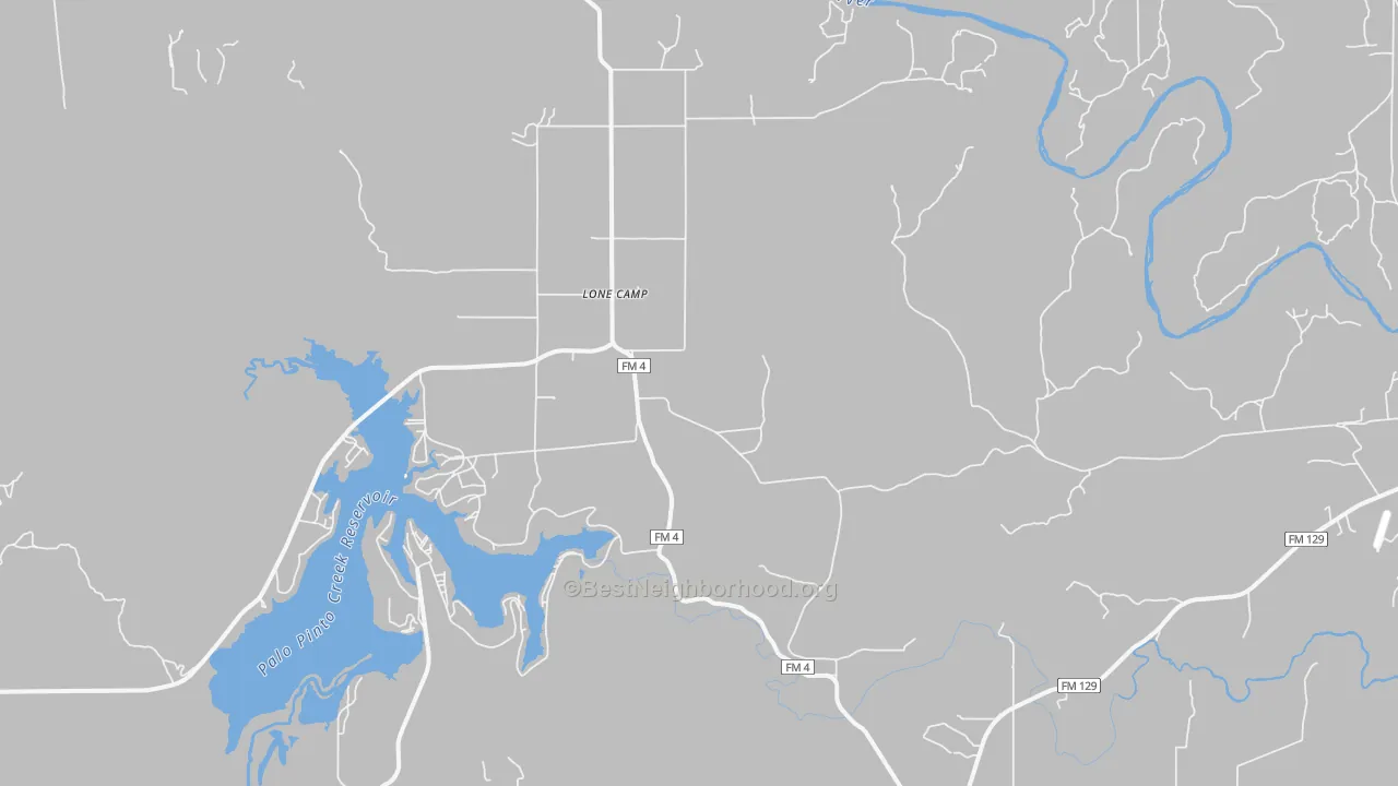 Transit Grade map of Lone Camp, TX