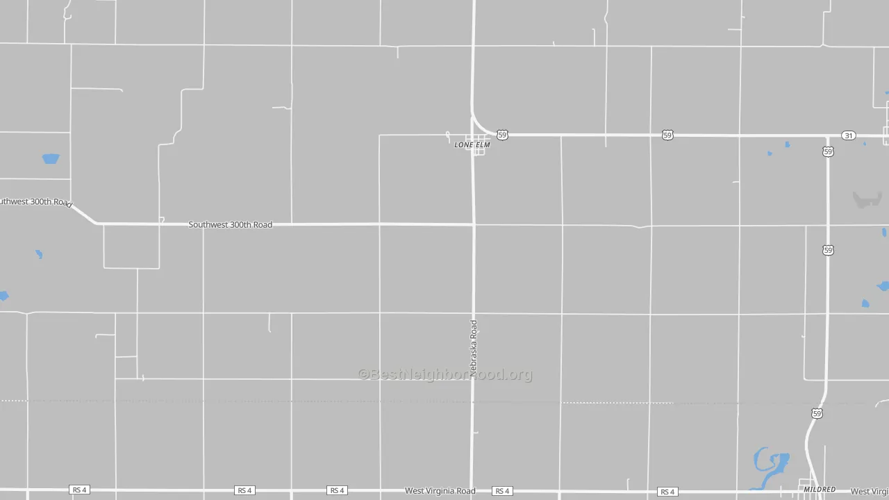 Transit Grade map of Lone Elm, KS
