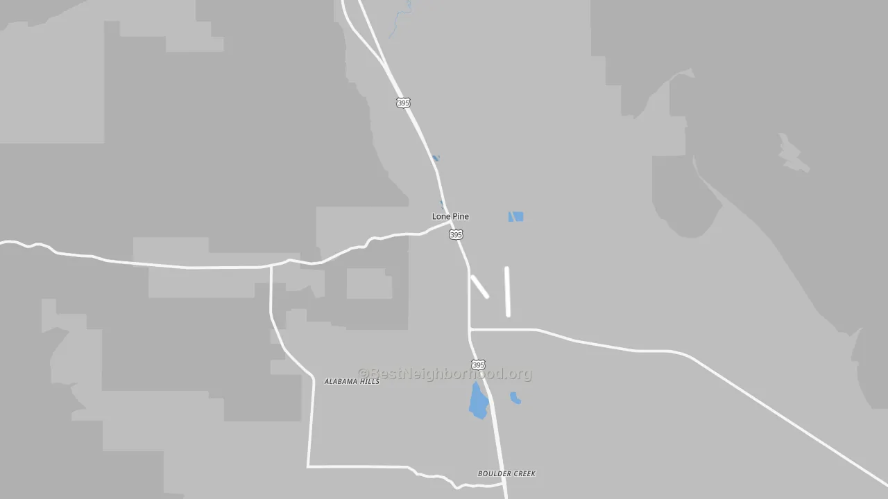 Transit Grade map of Lone Pine, CA