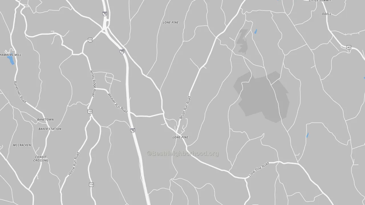 Transit Grade map of Lone Pine, PA