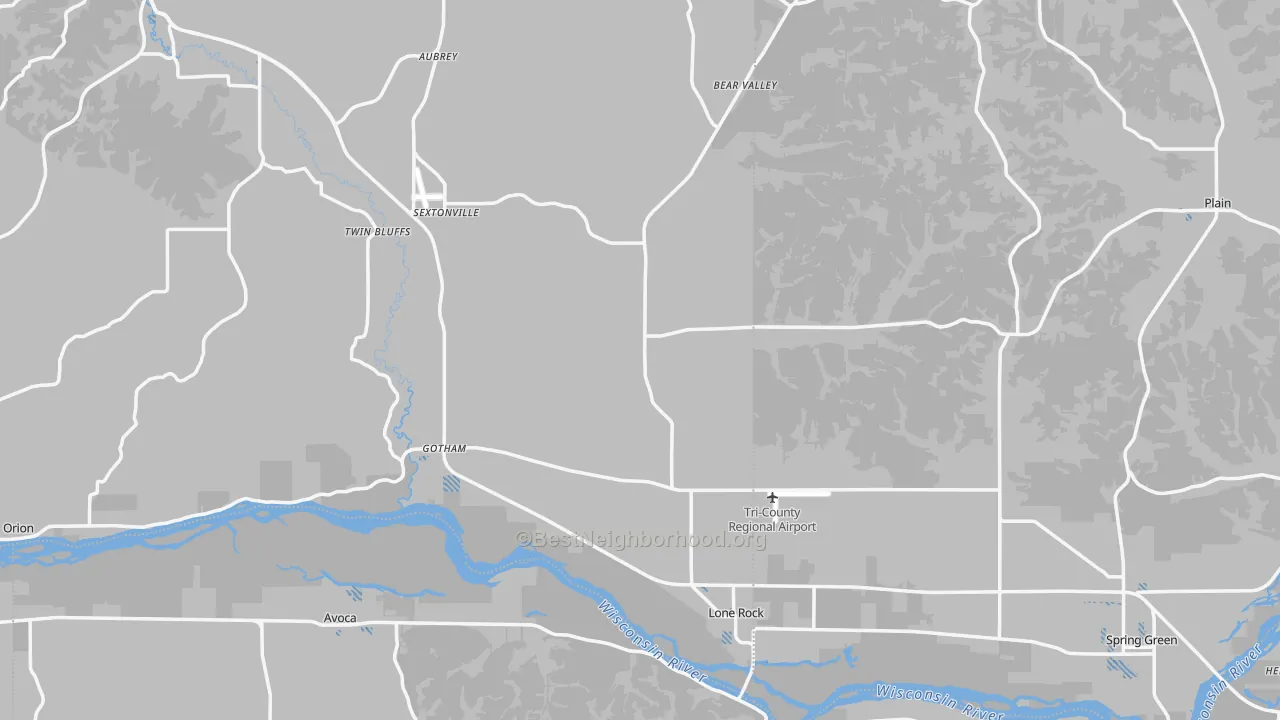 Transit Grade map of Lone Rock, WI