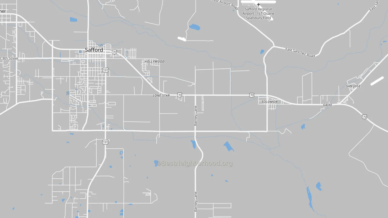 Transit Grade map of Lone Star, AZ